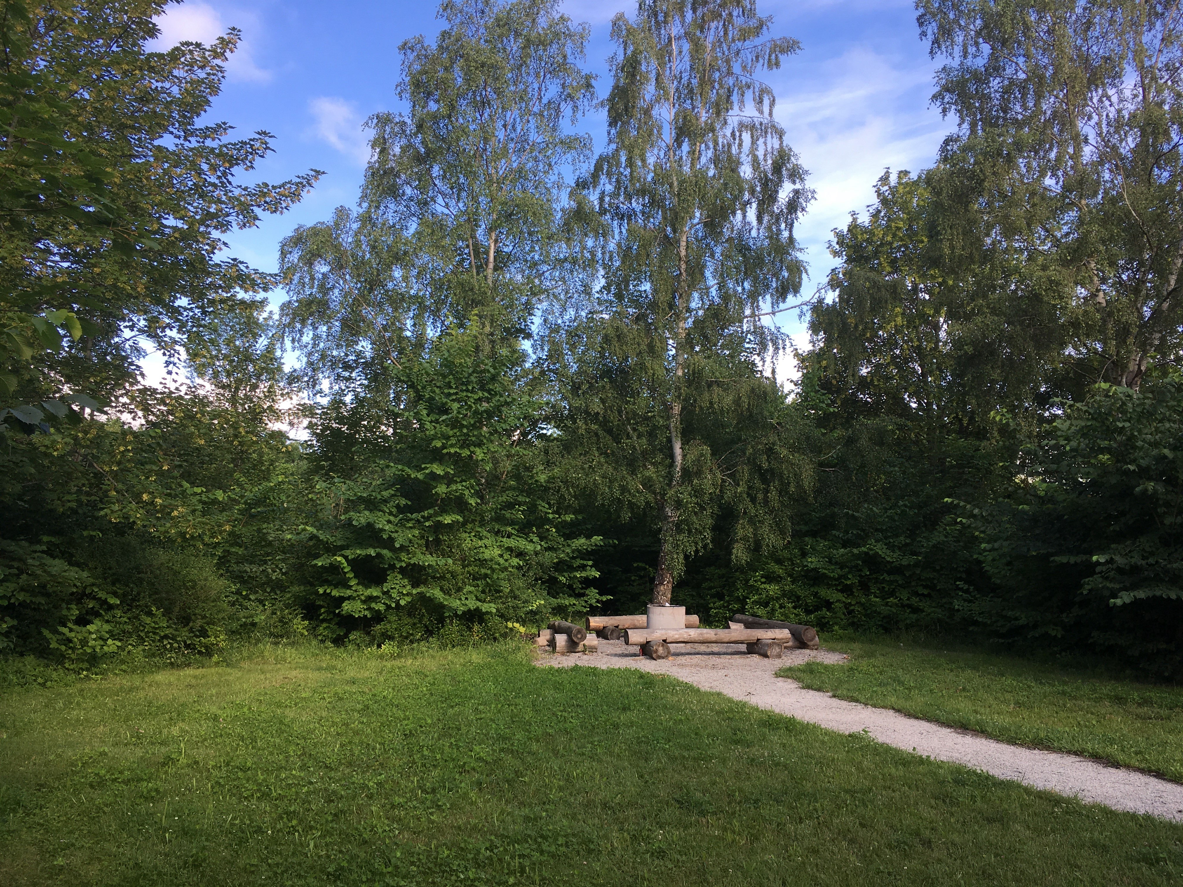 I Högalidsskogen finns det en grillplats